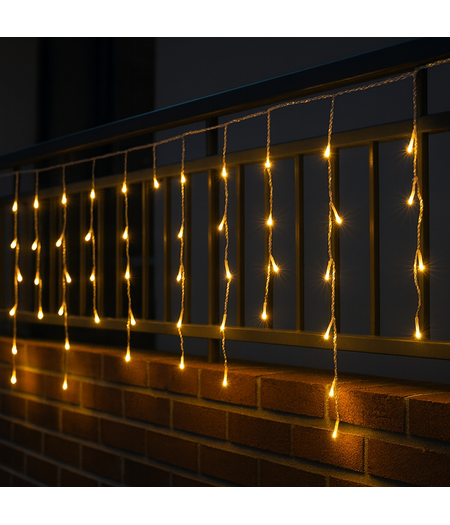 HEM Kerstverlichting -IJspegel - Buiten- 6 meter - 180 Warm Wit - LED