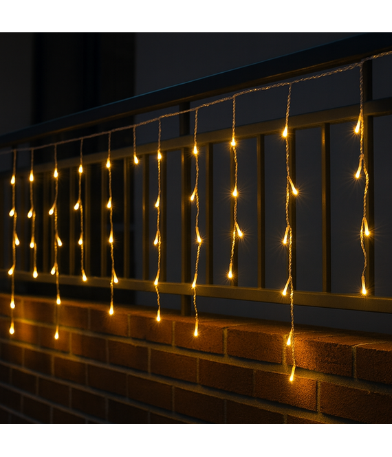 HEM Kerstverlichting - IJspegel - Buiten- 6 meter - 180 Warm Wit - LED HEM Kerstverlichting - IJspegel - Buiten- 6 meter - 180 Warm Wit - LED