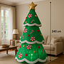 HEM HEM Opblaasbare Kerstboom Ster – 240 cm Hoog – Met bewegende LED Verlichting en Blower – Inclusief Grondpennen en Scheerlijnen met HEM opbergzak