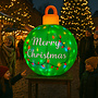 HEM HEM Opblaasbare Kerstbal – 122 cm Hoog – Met LED Verlichting en Blower – Inclusief Opbergzak, Grondpennen en Scheerlijnen