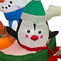 HEM HEM Opblaasbare Kerstbeker 183 cm – Met Sneeuwpop, Gingerbread & Pinguïn – LED Verlichting – Inclusief Blower, Touwen & Opbergzak – Waterdicht Polyester – Voor Binnen & Buiten
