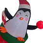 HEM HEM Opblaasbare Kerstdecoratie Pinguïn in Kerstsok – 178 cm Hoog – Met LED Verlichting -  Inclusief Blower, Touwen & Opbergzak – Waterdicht Polyester – Voor Binnen & Buiten