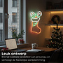 HEM HEM LED Neon Kerstsok – Kerstverlichting Wandlamp – Groen/Rood/Wit – Binnen – Neon Kerstverlichting – Inclusief Opbergzak