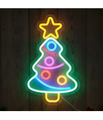 HEM LED Neon Kerstboom – Kerstverlichting Wandlamp – Groen/Roze/Blauw/Oranje/Geel – Binnen – Neon Light Decoratie – Inclusief Opbergzak