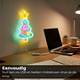 HEM HEM LED Neon Kerstboom – Kerstverlichting Wandlamp – Groen/Roze/Blauw/Oranje/Geel – Binnen – Neon Kerstverlichting – Inclusief Opbergzak