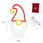 HEM HEM LED Neon Gnoom – Kerstverlichting Wandlamp – Geel/Rood/Wit – Binnen – Neon Kerstverlichting – Inclusief Opbergzak