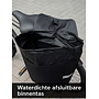 CUHOC CUHOC Dubbele Fietstas 40L 600d - Waterdicht - Grijs/Zwart - 2x20L - Stevig Kliksysteem - Fietstassen Elektrische Fietsen - Reflecterende Strepen