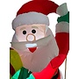 HEM HEM Kerstman op ladder met Rugzak Opblaasbaar 122 cm – LED Verlichting – Inclusief Blower & Ladder – Waterdicht Polyester – Voor Binnen & Buiten  met opbergzak