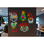 HEM HEM LED Neon Gnoom – Kerstverlichting Wandlamp – Geel/Rood/Wit – Binnen – Neon Kerstverlichting – Inclusief Opbergzak