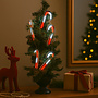 HEM HEM Infinity Kerstverlichting - LED Zuurstokken Met Spiegel Effect - Warme Gloed - Inclusief Opbergzak - Kerstdecoratie Binnen - Infinity Candy Canes in een gordijn