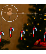 HEM Infinity Kerstverlichting - LED Zuurstokken Met Spiegel Effect - Warme Gloed - Inclusief Opbergzak - Kerstdecoratie Binnen - Infinity Candy Canes in een gordijn