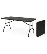 HEM Vouwtafel Inklapbaar 180x70 Zwart