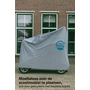 CUHOC CUHOC Scootmobielhoes Waterdicht – Zilvergrijs – Universele Beschermhoes met Trekkoord – Diamond Label – 140x66x117 cm