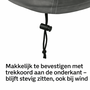CUHOC CUHOC - Topkwaliteit Waterdichte hoes Scootmobiel Hoes - Zilvergrijs - 170x61x117 - Diamond label met trekkoord - Makkelijke Scootmobielhoes UNIVERSEEL