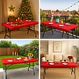 HEM HEM Elastische Buffettafel Hoes 180x70  Rood – Tafelhoes voor Klaptafel – Buffettafelhoes Stretch – Hoes voor Tuin- en Campingtafel – Strakke Klaptafelhoes Wasbaar
