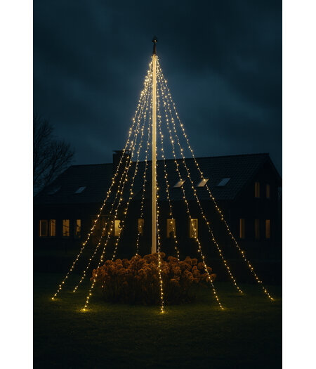 HEM LED Vlaggenmast verlichting - 120 LED - Warm Wit - 2 meter hoog - met HEM opbergzak