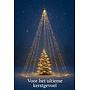 HEM LED Vlaggenmast verlichting - 120 LED- Warm Wit - 2 meter hoog - met HEM opbergzak ZONDER VLAGGENMAST! - Makkelijk te gebruiken voor Kerstboomverlichting.