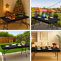 HEM HEM Elastische Buffettafel Hoes 180x70  Zwart – Tafelhoes voor Klaptafel – Buffettafelhoes Stretch – Hoes voor Tuin- en Campingtafel – Strakke Klaptafelhoes Wasbaar