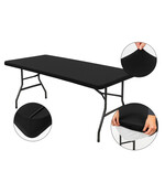 HEM Elastische Buffettafel Hoes 180x70 Zwart