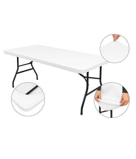 HEM HEM Elastische Buffettafel Hoes 180x70 Wit