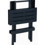 HEM HEM Inklapbare Bijzettafel 43x45 cm – Zwarte Kunststof Tuintafel – Opvouwbare Campingtafel – Balkon Tafel – Lichtgewicht & Weerbestendig – Klaptafeltje voor Buiten