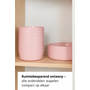 HEM HEM 24-delig Serviesset 6 Persoons – Roze Kunststof – Picknickset – BPA-vrij & Vaatwasserbestendig – 6x Bord, 6x Kom, 6x Vork, 6x Lepel – Lichtgewicht Plastic Servies – Met HEM Opbergzak