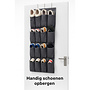 HEM HEM Deur Hanger Organizer incl Haken – 16 Vakken – Over de deur Schoenenrek – Multifunctionele Opberger voor Schoenen, Accessoires & Speelgoed – Grijs - Mesh