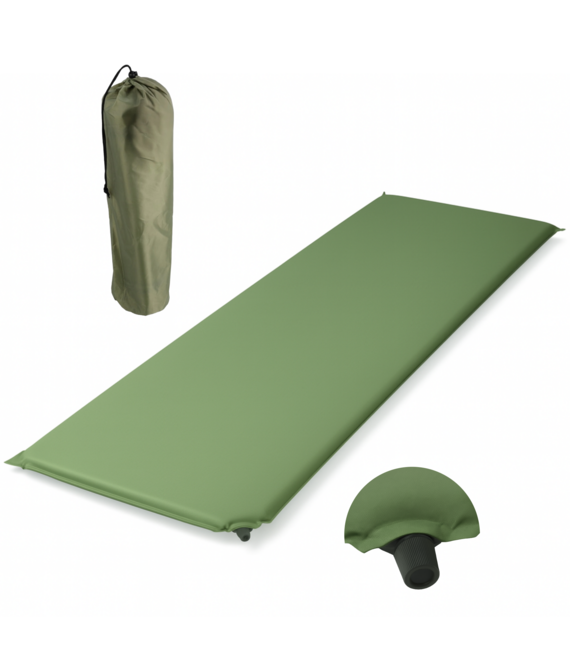 HEM HEM Slaapmat Zelfopblazend 183x51 cm - Donkergroen Polyester - Camping Luchtbed 1 Persoon
