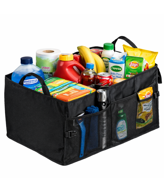 CUHOC CUHOC Kofferbak Organizer Auto Zwart – Kofferbak Tas / Opbergtas – Auto Organizer – Oxford 600D – 56x39x26,5 cm