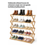 HEM HEM Houten Schoenenrek Van Bamboe – 5 Lagen – Opvouwbaar, Smal En Ruimtebesparend