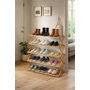 HEM HEM Deur Hanger Organizer incl. Haken – 16 Vakken – Over de Deur Schoenenrek – Multifunctionele Opberger voor Schoenen, Accessoires & Speelgoed – Grijs Mesh – Inclusief HEM Microvezeldoekje
