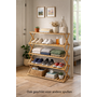 HEM HEM Deur Hanger Organizer incl. Haken – 16 Vakken – Over de Deur Schoenenrek – Multifunctionele Opberger voor Schoenen, Accessoires & Speelgoed – Grijs Mesh – Inclusief HEM Microvezeldoekje