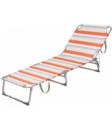 HEM HEM Strandligbed Opvouwbaar Oranje/Ecru/Grijs