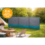 HEM HEM Camping Windscherm 400 x 140 cm – Compleet Met Stokken, Haringen & Scheerlijnen – Waterafstotend 190T Polyester – Glasfiber – Blauw/Donkergrijs