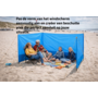 HEM HEM Camping Windscherm 400 x 140 cm – Compleet Met Stokken, Haringen & Scheerlijnen – Waterafstotend 190T Polyester – Glasfiber Stokken – Blauw