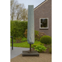 CUHOC Diamond topkwaliteit parasolhoes staande parasol- 220x25x45 cm - met Rits, Stok en Trekkoord incl. Stopper- Zilvergrijze Parasolhoes waterdicht - rond maximaal 3 meter - vierkant maximaal 2,5x2,5