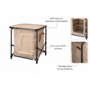 HEM HEM Camping opbergkast met tafel – Inklapbare campingkast met opbergvakken – Aluminium frame – Lichtgewicht camping organizer voor tent, caravan en camper