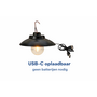 HEM HEM Camping Hanglamp Oplaadbaar USB-C – LED Sfeerlamp met Haak – 2 Standen warm Licht – Tentlamp voor Camping Caravan Camper & Tuin – Incl. Oplaadkabel