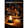 HEM HEM Campinglamp LED – Tentlamp met Ophanghaak – Werkt op 3x AAA Batterijen – Sfeerlamp voor Tent, Caravan & Noodverlichting – Zwart 12 cm – Inclusief HEM Opbergzakje