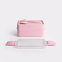 HEM HEM Lunchbox met Bestek – Roze – 2 Laags Bento Box – 19 x 10 x 9 cm – Inclusief Lepel en Vork – Lekvrij – BPA Vrij