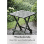 HEM HEM Inklapbare Bijzettafel 43x45 cm – Groene Kunststof Tuintafel – Opvouwbare Campingtafel – Balkon Tafel – Lichtgewicht & Weerbestendig – Klaptafeltje voor Buiten