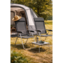 HEM HEM Campingstoelen Set van 2 - Opvouwbare Campingstoel met Armleuningen - 69x58x111 cm - Grijs - Kampeerstoel / Tuinstoel / Strandstoel