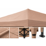 CUHOC CUHOC Partytent 300x300 cm Opvouwbaar - Stalen Frame - Waterafstotend Taupe Paviljoen - Easy Up Partytent met Draagtas