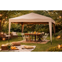 CUHOC CUHOC Partytent 300x300 cm Opvouwbaar - Stalen Frame - Waterafstotend Taupe Paviljoen - Easy Up Partytent met Draagtas