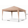 CUHOC CUHOC Partytent 300x300 cm Opvouwbaar - Stalen Frame - Waterafstotend Taupe Paviljoen - Easy Up Partytent met Draagtas