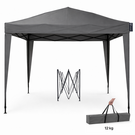 CUHOC CUHOC Easy-Up Partytent / Pop-Up Partytent 3x3m Grijs - Waterafstotend - Vouwtent voor Schaduw - incl Draagtas totaal 12KG