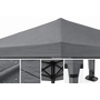 CUHOC CUHOC Easy-Up Partytent / Pop-Up Partytent 3x3m Grijs - Waterafstotend - Vouwtent voor Schaduw - incl Draagtas totaal 12KG