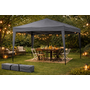 CUHOC CUHOC Easy-Up Partytent / Pop-Up Partytent 3x3m Grijs - Waterafstotend - Vouwtent voor Schaduw - incl Draagtas totaal 12KG