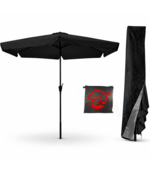 CUHOC Zwarte Parasol + Redlabel Parasolhoes