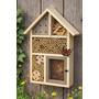 HEM HEM Interactief Insectenhotel Hout 37 cm Grijs – Educatief voor Kinderen – Met Deurtje – Bijenhotel & Insectenhuis – Tuin & Balkon – Ophangbaar